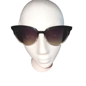 Privé Revaux The Influencer Polarized Cat Eye Sunglasses Black Clear Gradient